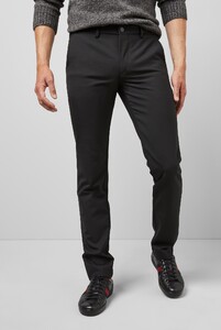 Meyer M5 4-Way-Stretch Wool Blend Chino Broek Zwart