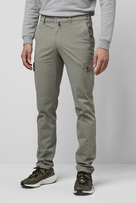 Meyer M5 Cargo Super Stretch Organic Cotton Broek Olive