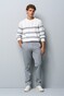 Meyer M5 Chino Light Summer Twill Comfort Stretch Broek Grijs