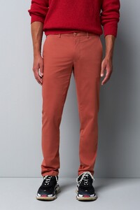 Meyer M5 Chino Light Summer Twill Comfort Stretch Broek Pumpkin