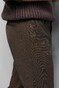 Meyer M5 Chino Micro Structure Organic Cotton Blend Comfort Stretch Broek Dark Brown