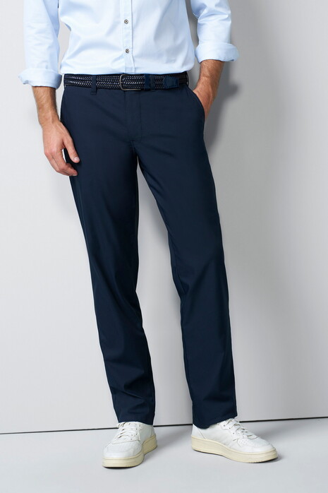 Meyer M5 Chino Solid Color Ultralight Organic Cotton Blend Broek Navy