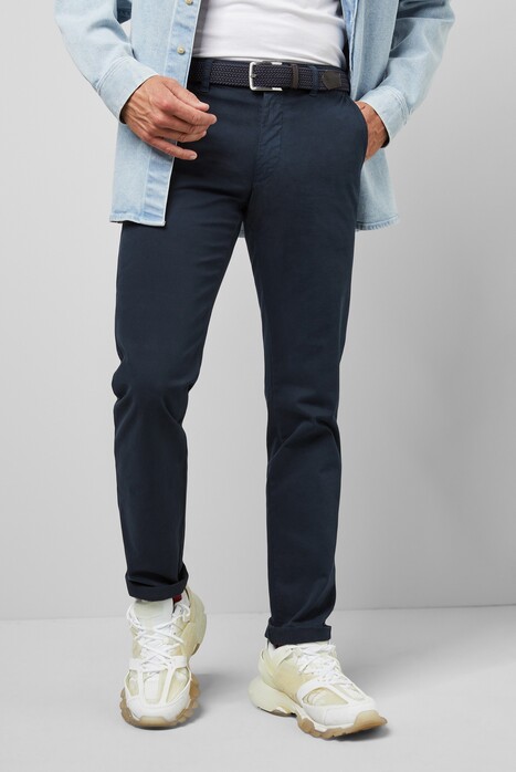 Meyer M5 Comfort Casual Cotton Broek Marine