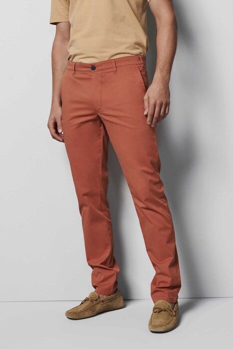 Meyer M5 Fit Casual Organic Cotton Comfort Stretch Broek Amber