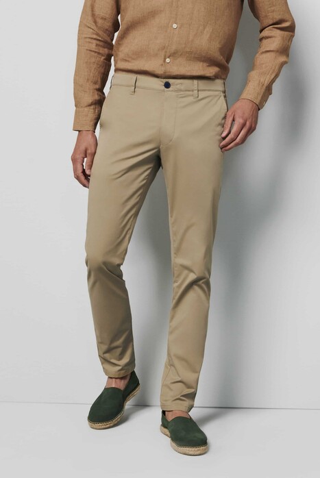 Meyer M5 Fit Casual Organic Cotton Comfort Stretch Broek Zand