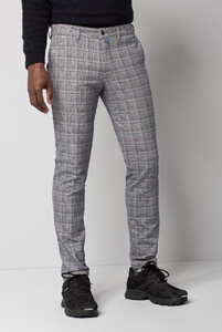 Meyer M5 Fit Classic Multi Check Broek Beige