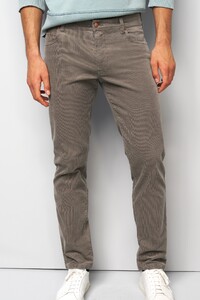 Meyer M5 Five Corduroy Organic Cotton Comfort Stretch Corduroy Broek Stone