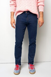 Meyer M5 Five Cotton Tencel Denim Super Stretch Jeans Marine