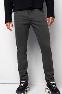 Meyer M5 Five High Performance Satin Organic Cotton Blend 5-Pocket Broek Dark Grey