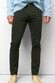 Meyer M5 Five High Performance Satin Organic Cotton Blend 5-Pocket Broek Donker Groen