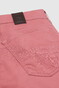 Meyer M5 Five Organic Cotton Soft Subtle Micro Print Broek Zalm
