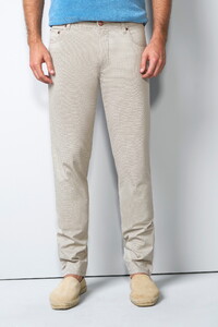 Meyer M5 Five Organic Cotton Soft Subtle Micro Print Pants Beige