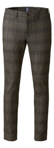 Meyer M5 Move Check Broek Dark Brown