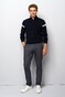 Meyer M5 Move Wool Look Organic Cotton Blend Broek Navy