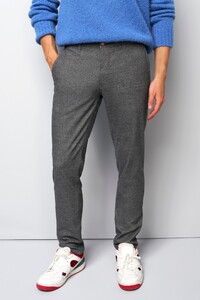 Meyer M5 Move Wool Look Organic Cotton Blend Pants Dark Gray