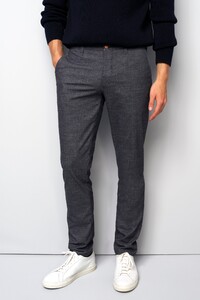 Meyer M5 Move Wool Look Organic Cotton Blend Pants Navy
