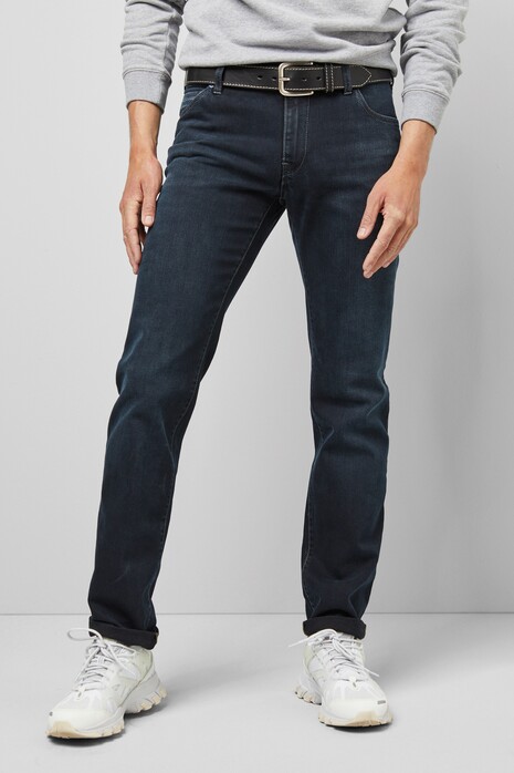 Meyer M5 Regular Subtle Stretch Fairtrade Cotton Denim Jeans Dark Evening Blue