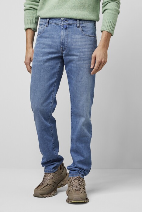Meyer M5 Regular Subtle Stretch Fairtrade Cotton Denim Jeans Light Blue