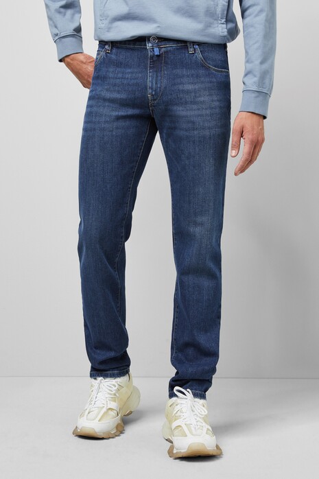Meyer M5 Regular Subtle Stretch Fairtrade Cotton Denim Jeans Stone Blue