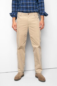 Meyer M5 Six Fine Corduroy 5-Pocket Corduroy Broek Beige