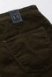 Meyer M5 Slim Casual Corduroy Organic Cotton 5-Pocket Corduroy Broek Donker Groen