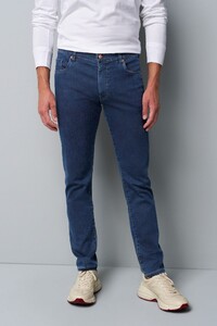 Meyer M5 Slim Clean Dark Denim Super Stretch Jeans Donker Blauw