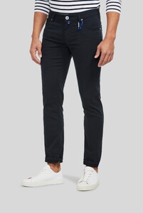 Meyer M5 Slim Luxury Pima Cotton Super-Stretch Pants Navy