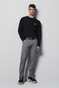Meyer M5 Slim Micro Structure Super-Stretch Organic Cotton Broek Grijs