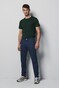 Meyer M5 Slim Micro Structure Super-Stretch Organic Cotton Broek Marine