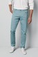 Meyer M5 Slim Micro Structure Super-Stretch Organic Cotton Broek Turquoise