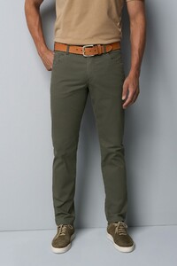 Meyer M5 Slim Micro Structure Ultralight Organic Cotton Broek Olive