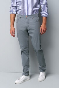 Meyer M5 Slim Micro Structure Ultralight Organic Cotton Pants Grey