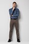 Meyer M5 Slim Pima Cotton Satin Super-Stretch 5-Pocket Broek Bruin