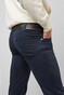 Meyer M5 Slim Pima Cotton Satin Super-Stretch 5-Pocket Broek Marine
