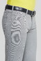 Meyer M5 Slim Subtle Cotton Stretch Two-Tone Look Broek Grijs