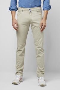 Meyer M5 Slim Super Stretch Organic Cotton Blend Broek Beige