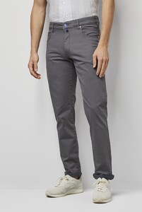 Meyer M5 Slim Super Stretch Organic Cotton Blend Broek Grijs