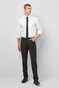 Meyer M5 Slim Two-Way-Stretch Wool Broek Zwart