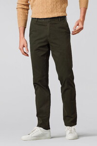 Meyer Monaco Solid Color Organic Cotton Stretch Pants Olive