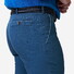 Meyer New York Casual Lightweight Two-Tone Look Organic Cotton Stretch Broek Blauw