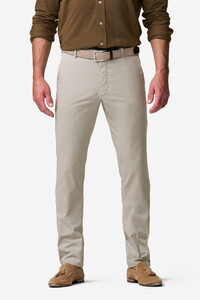 Meyer New York Casual Lightweight Two-Tone Look Organic Cotton Stretch Broek Stone Beige