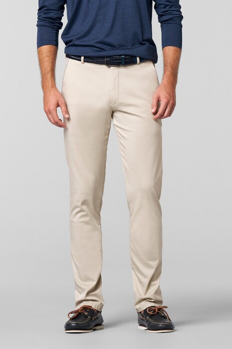 Meyer New York Exclusive Fine Satin Pima Cotton Kapok Pants Beige