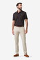 Meyer New York Fine Pima Cotton Satin Kapok Subtle Texture Pattern Broek Beige