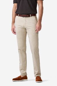 Meyer New York Fine Pima Cotton Satin Kapok Subtle Texture Pattern Pants Beige
