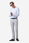 Meyer New York Fine Pima Cotton Satin Kapok Subtle Texture Pattern Pants Light Grey