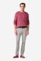 Meyer New York Fine Pima Cotton Satin Kapok Subtle Texture Pattern Pants Taupe