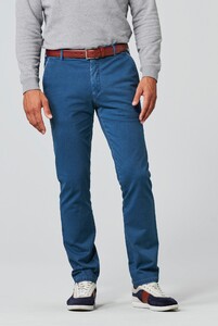 Meyer New York Soft Summer Twill Organic Cotton Broek Blauw