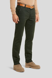 Meyer New York Solid Color Fine Texture Details Pants Dark Green