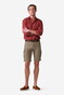 Meyer Orlando Cargo Solid Color Organic Cotton Subtle Stretch Bermuda Bruin