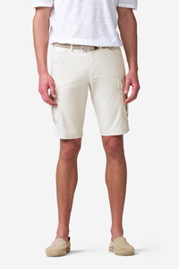Meyer Orlando Cargo Solid Color Organic Cotton Subtle Stretch Bermuda Light Beige
